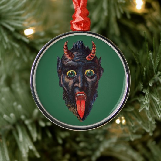 Krampus Kerstmis Metalen Ornament (Boom)