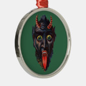 Krampus Kerstmis Metalen Ornament (Rechts)