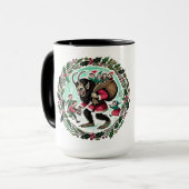 Krampus Kerstmis Mok (Voorkant links)