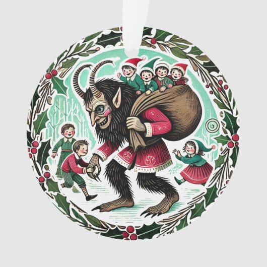 Krampus Kerstmis Ornament (voorkant)
