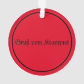 Krampus Kerstmis Ornament (achterkant)