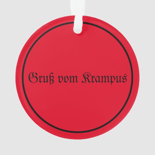Krampus Kerstmis Ornament (achterkant)