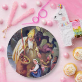 Krampus Kerstmis Papieren Bordje (Feest)