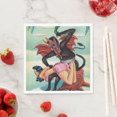 Krampus Kerstmis Servet (Insitu)