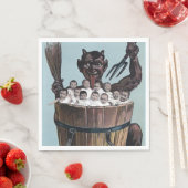 Krampus Kerstmis Servet (Insitu)