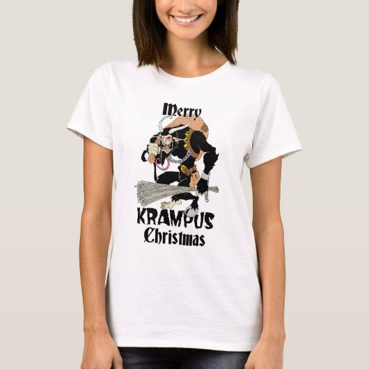 Krampus Kerstmis T-shirt (Voorkant)