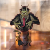  Krampus-kerstvensterbeker Raamsticker (Vel 2)