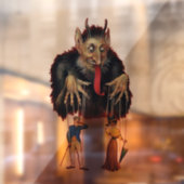  Krampus-kerstvensterbeker Raamsticker (Vel 2)