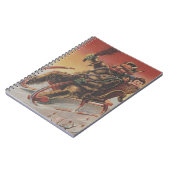 Krampus Kidnapping Children Sleigh Notitieboek (Linkerzijde)