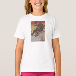 Krampus Kidnapping Children Sleigh T-shirt