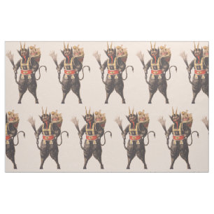 Krampus Kidnapping Children Switch Stof