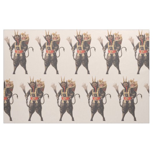 Krampus Kidnapping Children Switch Stof (Yard (91,4 cm))
