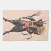 Krampus Kidnapping Children Switch Theedoek (Horizontaal)