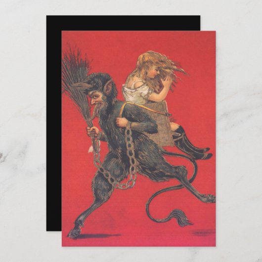 Krampus Kidnapping Girl (Voorkant / Achterkant)