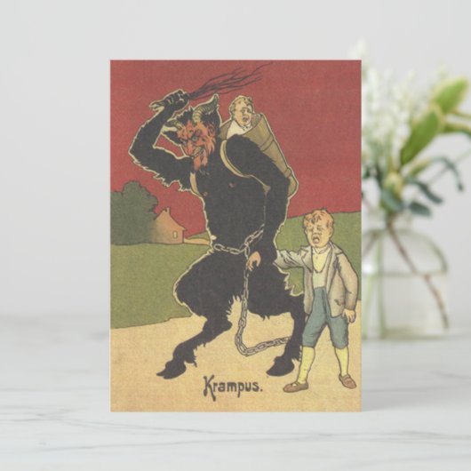 Krampus Kidnapping Kinderen (Staand voorkant)