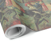 Krampus Kidnapping Kinderen Cadeaupapier (Rol Hoek)