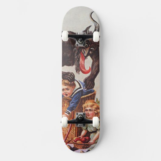 Krampus Kidnapping Kinderen Persoonlijk Skateboard (Voorkant)