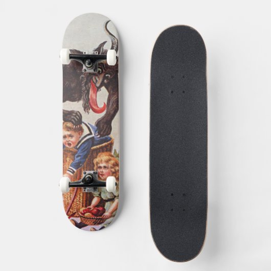 Krampus Kidnapping Kinderen Persoonlijk Skateboard (Voorkant)