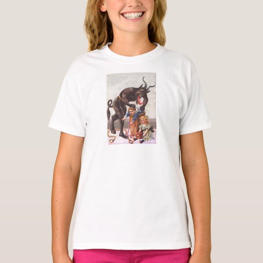 Krampus Kidnapping Kinderen T-shirt (Voorkant)