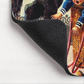 Krampus Kinder in Basket Holiday Christmas Mousepa Muismat (Hoek)