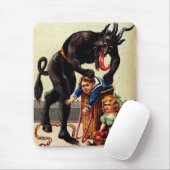 Krampus Kinder in Basket Holiday Christmas Mousepa Muismat (Met muis)