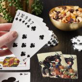 Krampus Kinder in Basket Vakantie Kerst Kaarten (Insitu)