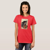 Krampus Kinder in Basket Vakantie Kerst Shirt (Voorkant volledig)