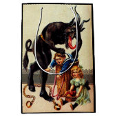 Krampus Kinder in kerstfeestdagen in mandje Medium Cadeauzakje (Voorkant)