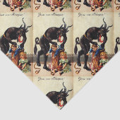 Krampus Kinder in kerstfeestdagen in mandje Tissuepapier (Detail)