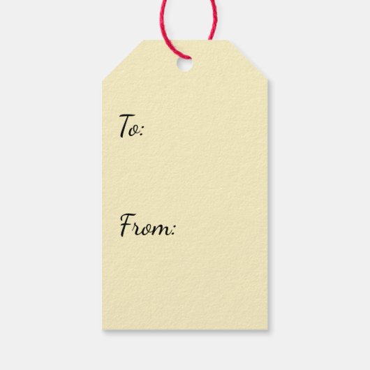 Krampus Kinder in Mand Kerstmis Cadeaulabel (Achterkant)