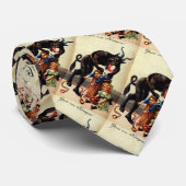 Krampus Kinder in mandje Vakantie Kerststropdas Stropdas (Opgerold)