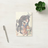 Krampus Kinder mandje Vakantie Kerst Sticky Notes (Kantoor)
