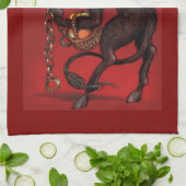 Krampus Kitchen Towel Theedoek (Gevouwen)