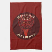 Krampus Kitchen Towel Theedoek (Verticaal)