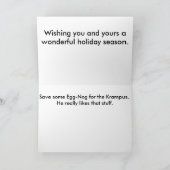 Krampus komt feestdagen kaart (Binnen)