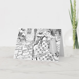 Krampus komt feestdagen kaart