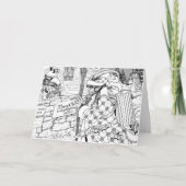 Krampus komt feestdagen kaart (Voorkant)