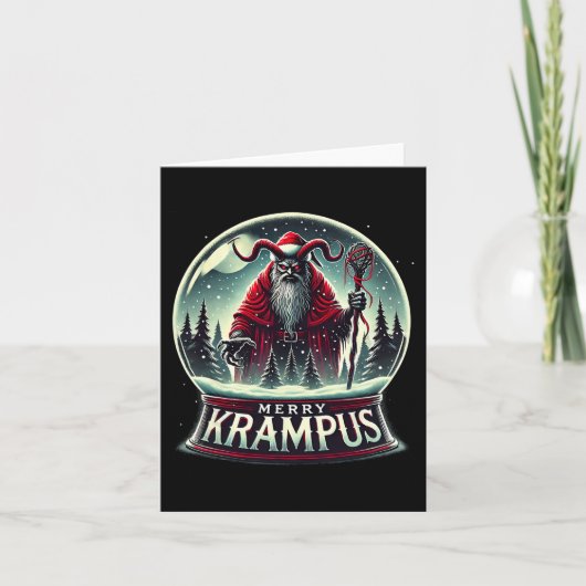 Krampus komt naar de stad Horror vrolijke Krampus  Kaart (Voorkant)