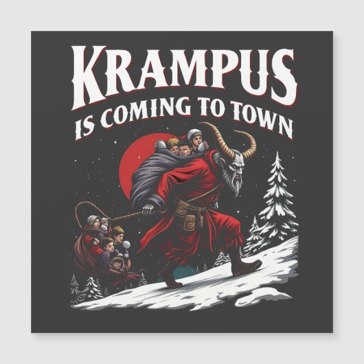 Krampus komt naar de stad Krampus Kerstmis (Voorkant)