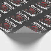 Krampus komt naar stad Krampus Kerstmis Cadeaupapier (Hoek)