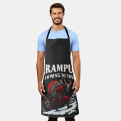 Krampus komt naar stad Krampus Kerstmis Schort (Gedragen)