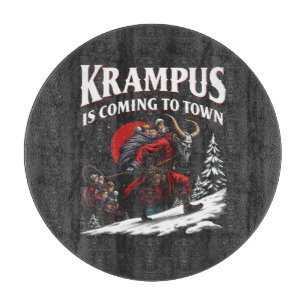 Krampus komt naar stad Krampus Kerstmis Snijplank
