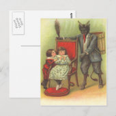 Krampus komt voor stoute kinderen briefkaart (Voorkant / Achterkant)