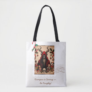 Krampus komt – wees stout! | Donkere humor Chris Tote Bag
