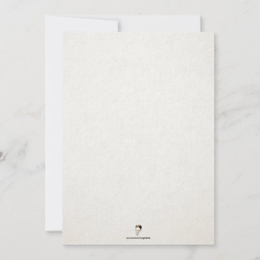 Krampus Kunst Feestuitnodiging Kaart (Achterkant)