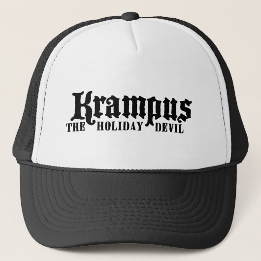Krampus Logo Trucker Hat Trucker Pet (Voorkant)