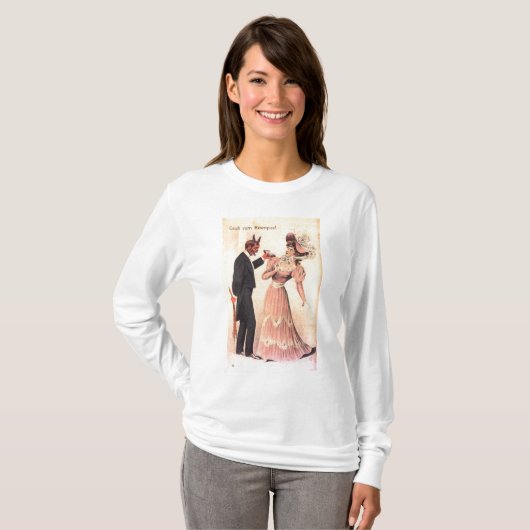 Krampus Long-sleeve Hoodie T-shirt (Voorkant volledig)