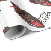 krampus merry kerst cadeaupapier (Rol Hoek)