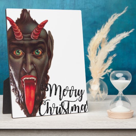 krampus merry kerst fotoplaat (Zijkant)