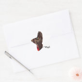 krampus merry kerst ster sticker (Envelop)